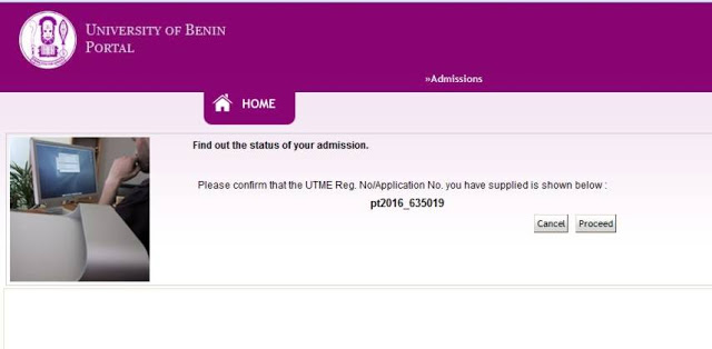 Admission Checking- ice and master Uniben