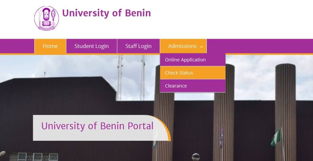 Uniben Part-time and Postgraduate Admssion Status checking