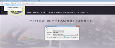 waec offline registration profile creation