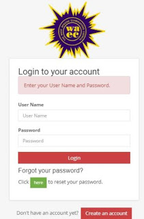 retrieve waec online password
