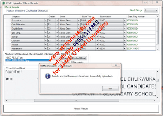 How do i know if my ssce result has be uploaded