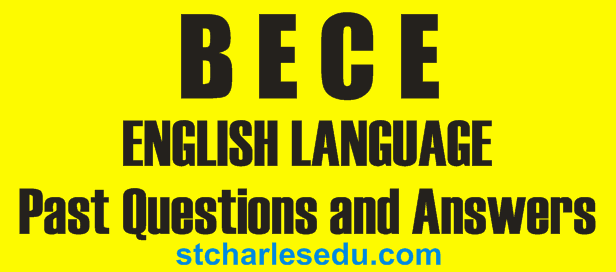 bece english past questions answers