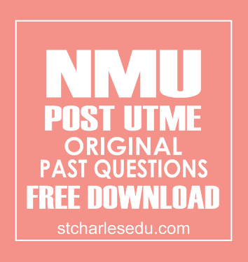 Nigeria Maritime University Post UTME Past Questions Answers