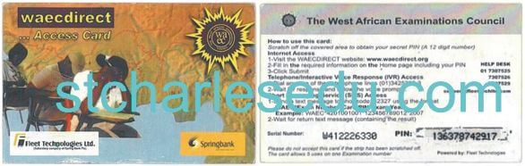 How Does a WAEC Scratch Card Look Like