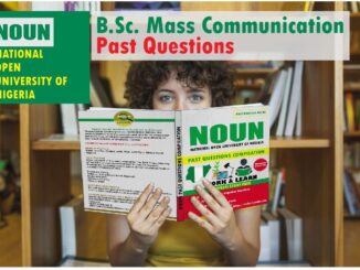 Mass Communication NOUN Past Questions Paper Download