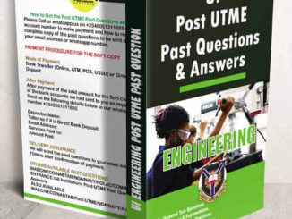 UI Engineering Post UTME Past Questions