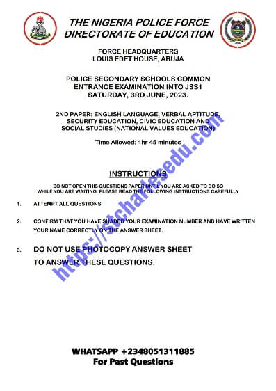 Police Secondary School Interview Questions