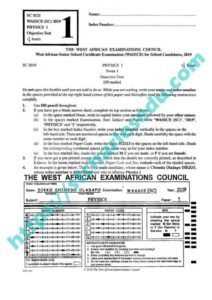 physics essay questions waec 2023