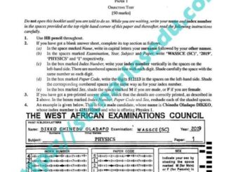 waec physics objective questions and answers